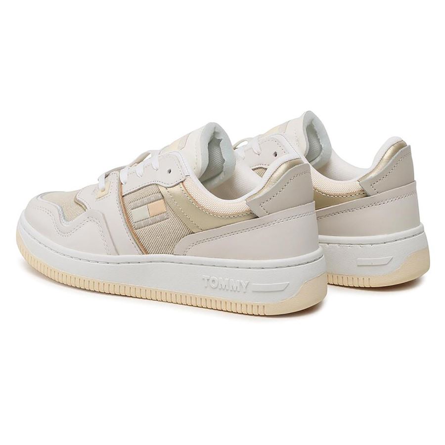 Tjw Retro Basket Lc Material Mix sneakers da donna Tommy Jeans | EN0EN02356YBI
